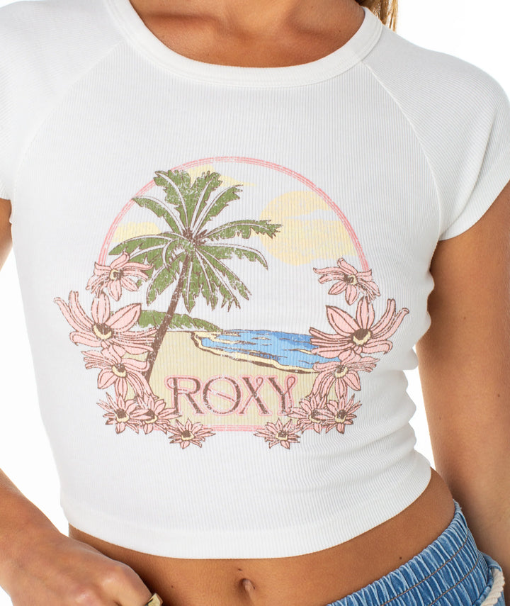 Roxy Beach Day Tee - Cloud Dancer - Sun Diego Boardshop
