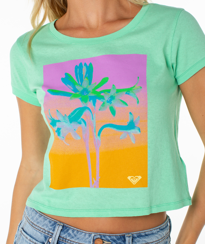 Roxy Women's Tuberose Tee - Spring Bud Solid - Sun Diego Boardshop