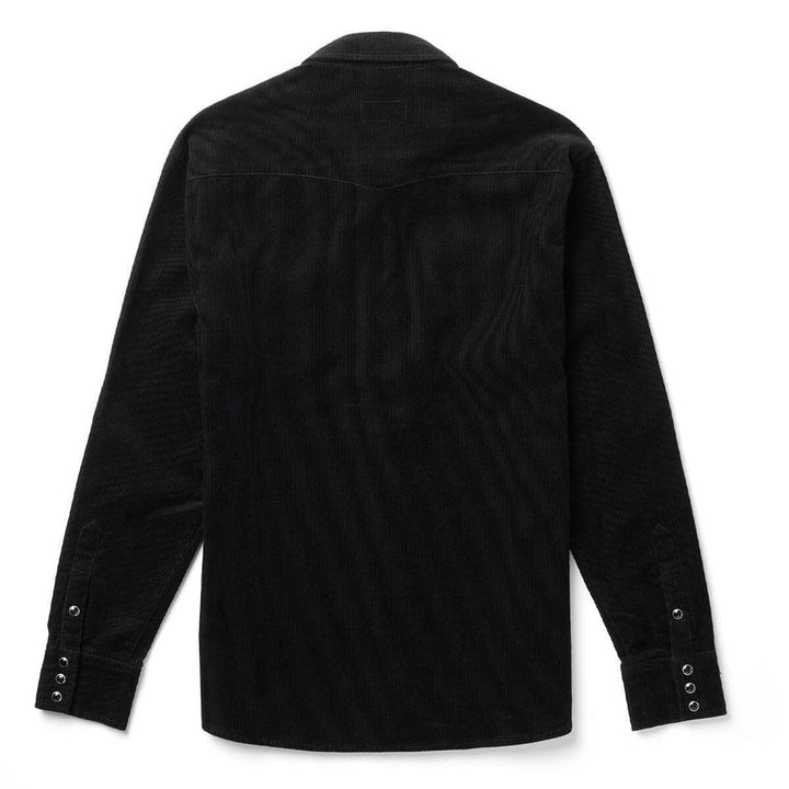 Seager Reagan Pearl Snap Corduroy - Black