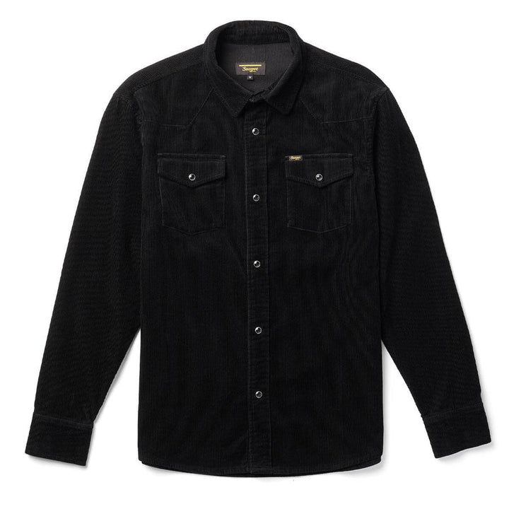 Seager Reagan Pearl Snap Corduroy - Black