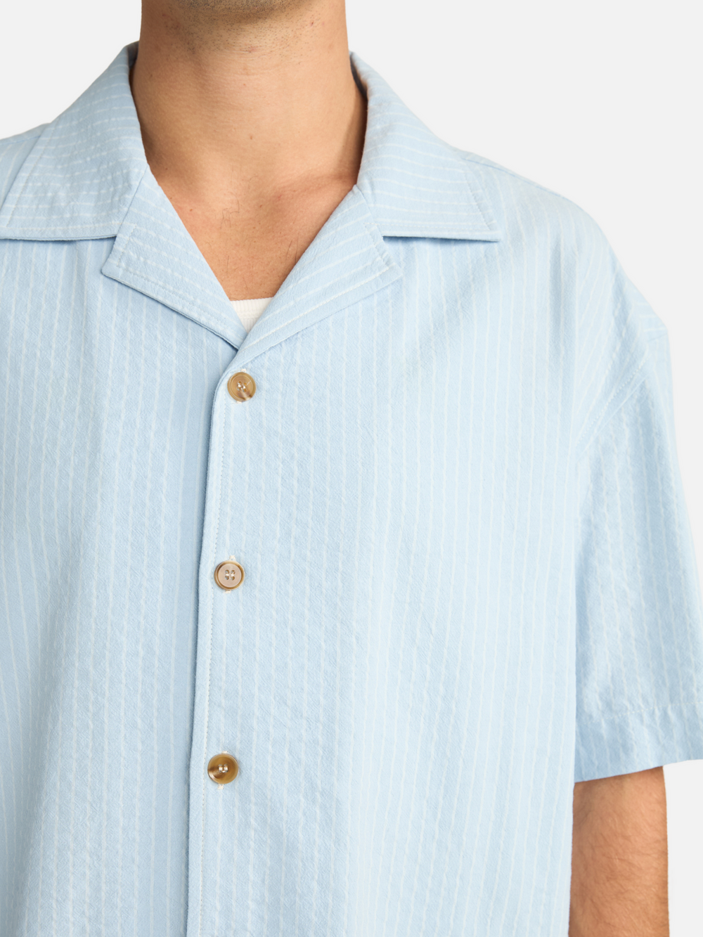 Rhythm Relaxed Check Short Sleeve Shirt - Blue - Sun Diego Boardshop