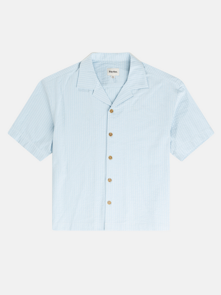 Rhythm Relaxed Check Short Sleeve Shirt - Blue - Sun Diego Boardshop
