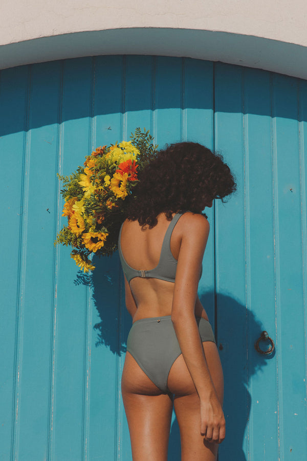 Rhythm Classic Crop Top - Olive - Sun Diego Boardshop