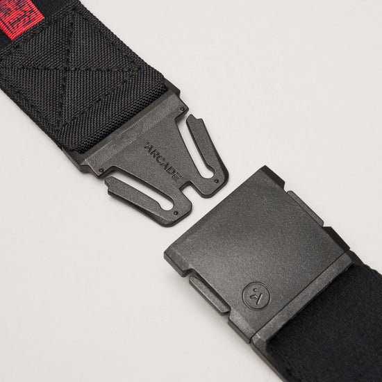 Arcade Ridge Jimmy Chin Belt - BLACK/RED - Sun Diego Boardshop