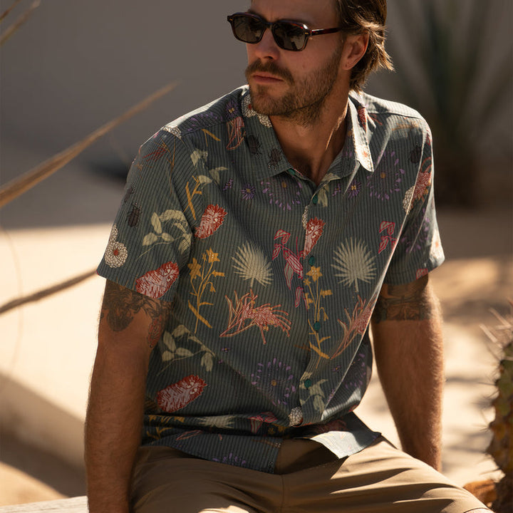 Roark Bless Up Breathable Stretch Shirt - Deep Sea - Sun Diego Boardshop