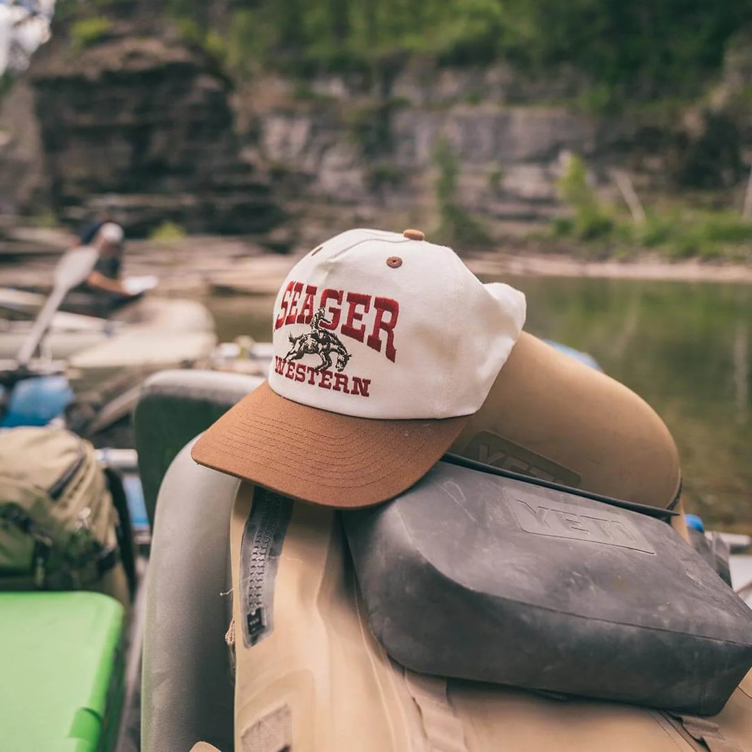 Seager Men's Rodeo Snapback - Cream/Brown - Sun Diego Boardshop