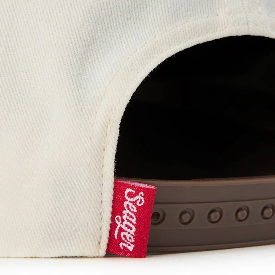 Seager Men's Rodeo Snapback - Cream/Brown - Sun Diego Boardshop