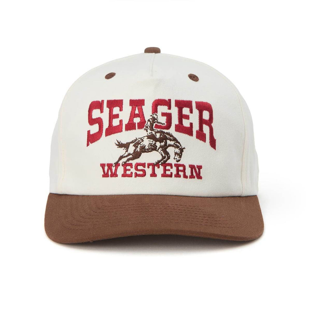 Seager Men's Rodeo Snapback - Cream/Brown - Sun Diego Boardshop