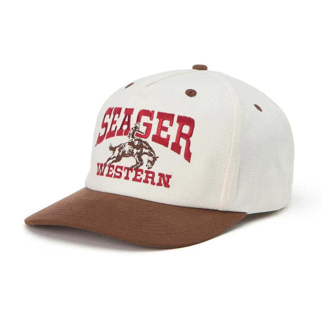 Seager Men's Rodeo Snapback - Cream/Brown - Sun Diego Boardshop