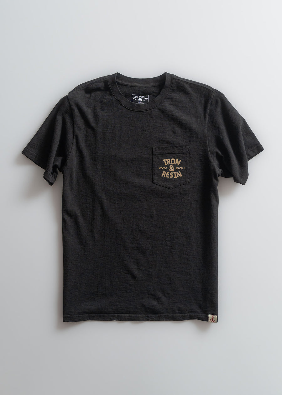 Iron & Resin Run For Fun Pocket Tee - Black - Sun Diego Boardshop
