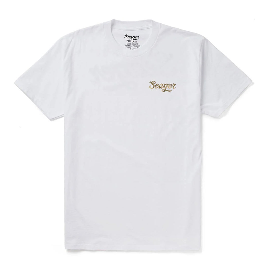 Seager Men's Russ Fill Tee - White - Sun Diego Boardshop