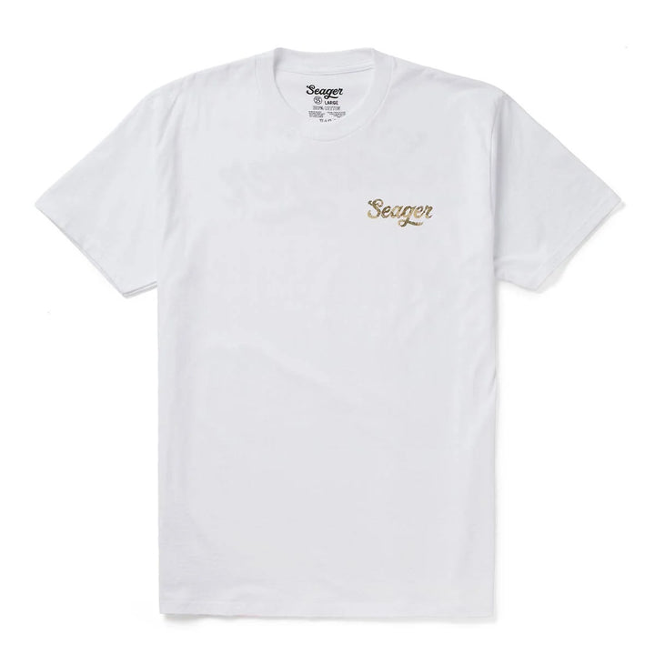 Seager Men's Russ Fill Tee - White - Sun Diego Boardshop