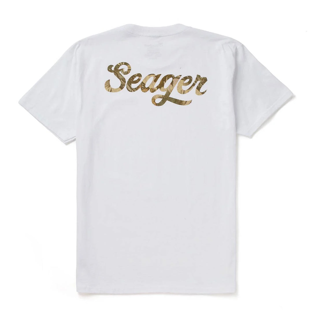 Seager Men's Russ Fill Tee - White - Sun Diego Boardshop