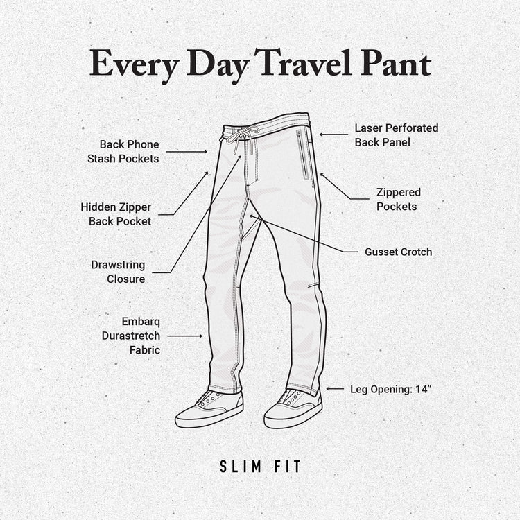 Roark Layover Traveler Pants - Dark Khaki - Sun Diego Boardshop