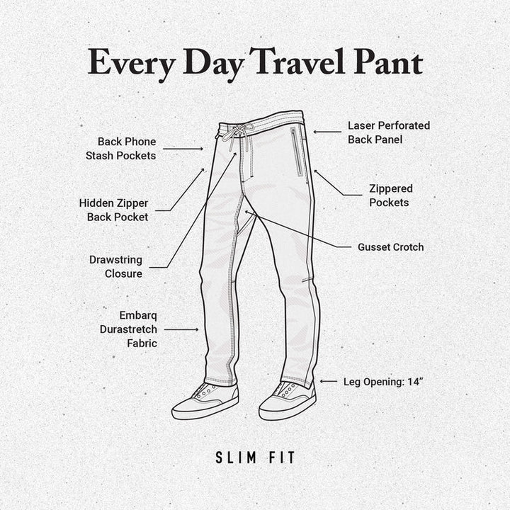 Roark Layover Traveler Pants - Dark Khaki - Sun Diego Boardshop