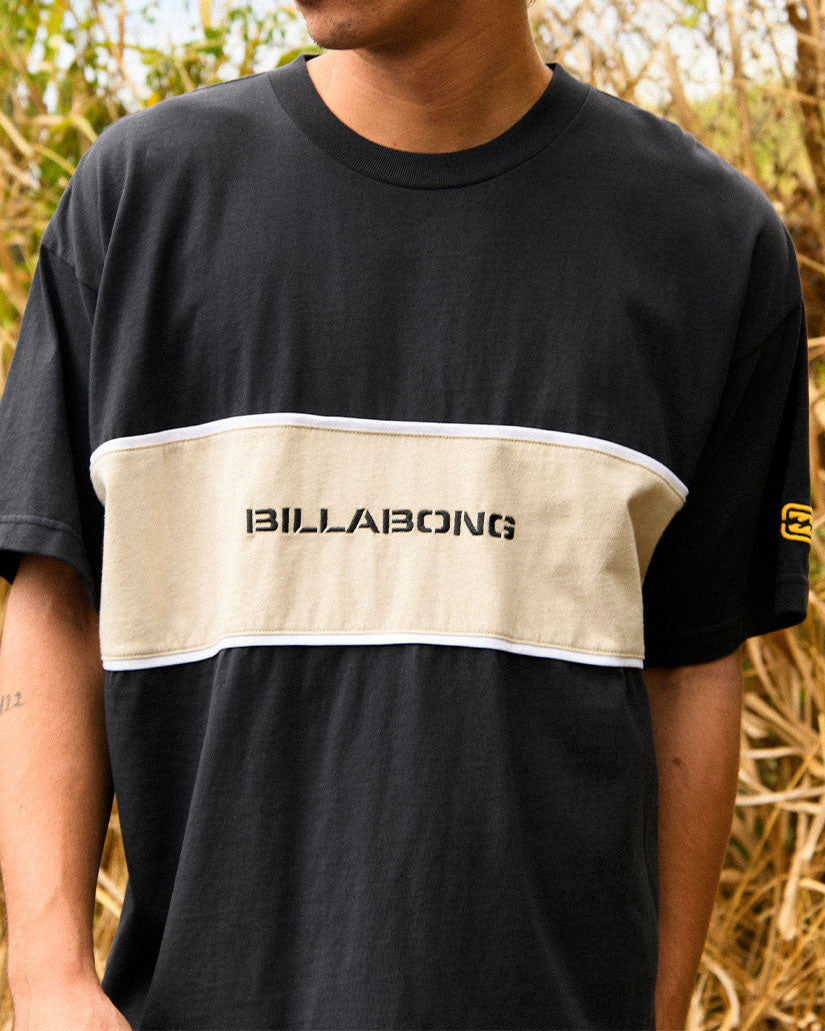 Billabong Panel T-Shirt - WASHED BLACK - Sun Diego Boardshop