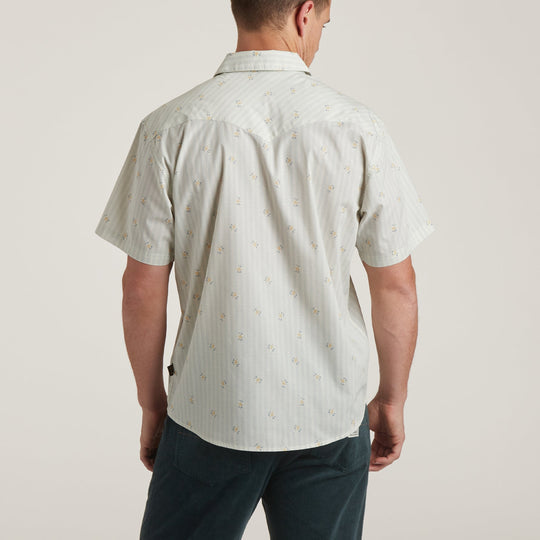 Howler Bros H Bar B Snapshirt - Vintage Grid Floral: Medium White - Sun Diego Boardshop
