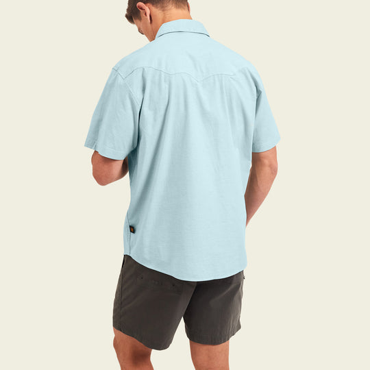 HOWLER BROS Crosscut Deluxe Shortsleeve Shirt -  NILE BLUE - Sun Diego Boardshop