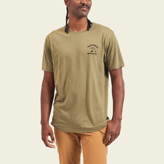 HOWLER BROS Ocean Offerings T-Shirt -OLIVE - Sun Diego Boardshop