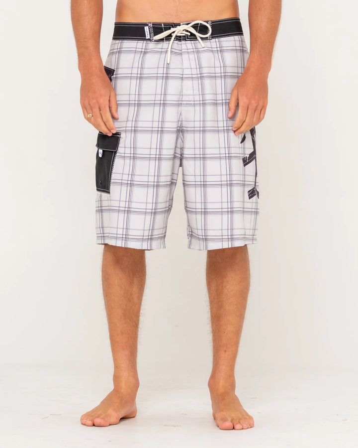 Rusty Hoodus Fixed Waist Boardshort - Ultimate Grey - Sun Diego Boardshop