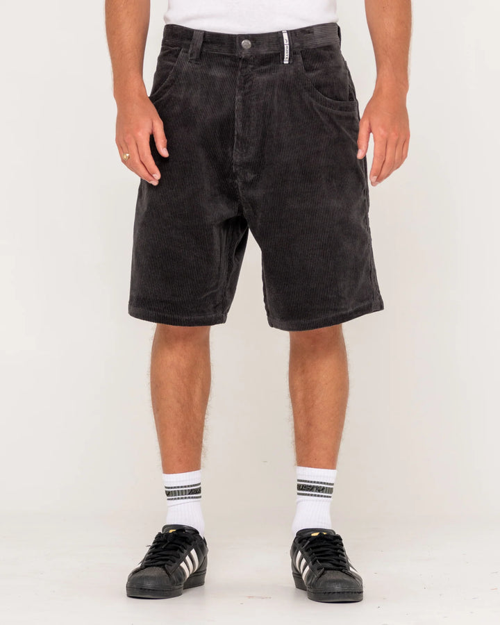 Rusty Men's Flip Daddy 22" Baggy Cord Short - Coal - Sun Diego Boardshop