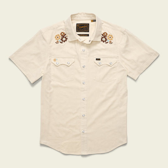 Howler Bros Crosscut Deluxe Shortsleeve Shirt - Off White - Sun Diego Boardshop