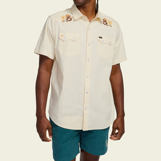 Howler Bros Crosscut Deluxe Shortsleeve Shirt - Off White - Sun Diego Boardshop