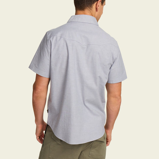 HOWLER BROS Crosscut Deluxe Shortsleeve Shirt - LIGHT GREY - Sun Diego Boardshop