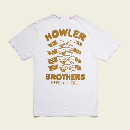 Howler Bros Flocka Seagulls Cotton T-Shirt - Vintage White - Sun Diego Boardshop