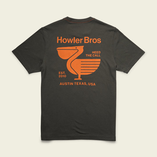 Howler Bros Pelican Postage Pocket T-Shirt - Antique Black - Sun Diego Boardshop