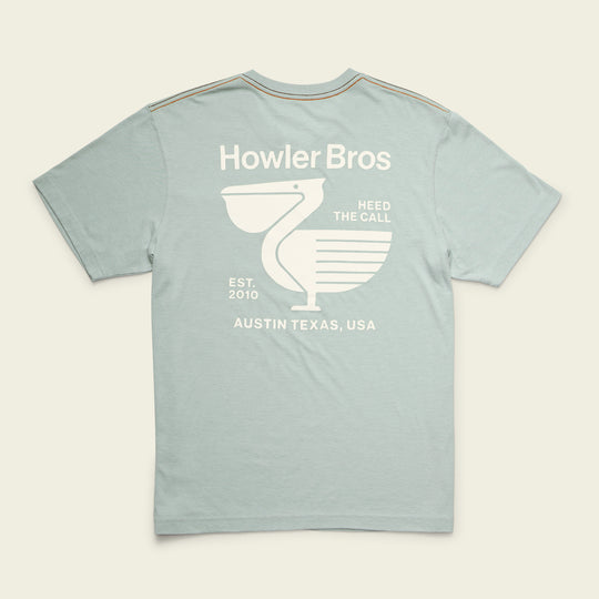 Howler Bros Pelican Postage Pocket T-Shirt - Grey - Sun Diego Boardshop