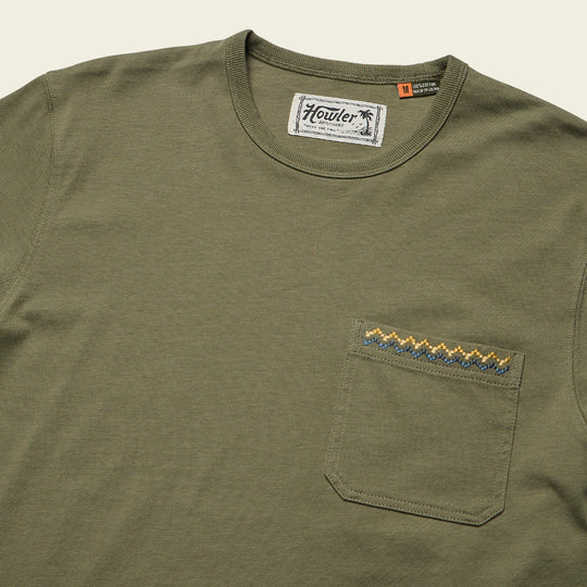 HOWLER BROS Spectrum Pocket Tee - LICHEN GREEN - Sun Diego Boardshop