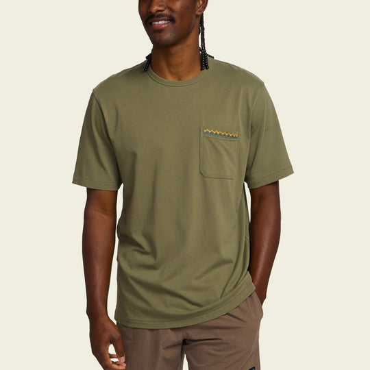 HOWLER BROS Spectrum Pocket Tee - LICHEN GREEN - Sun Diego Boardshop