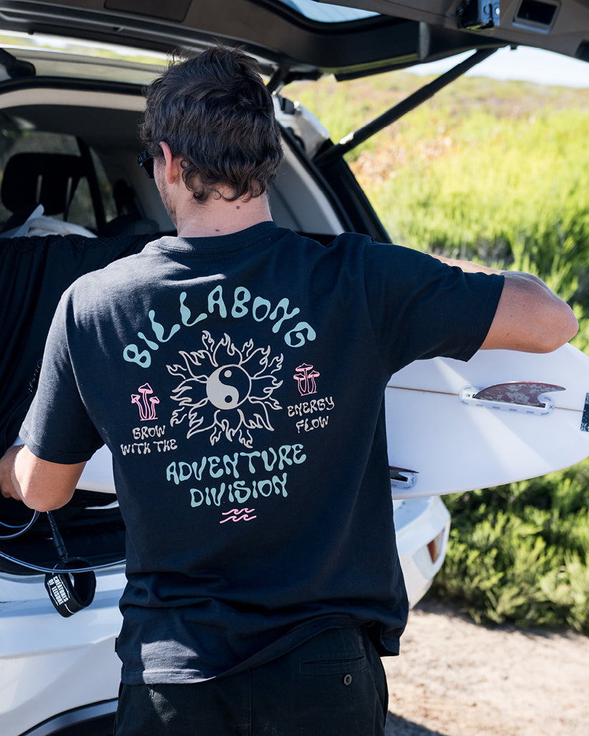 Billabong Flow T-Shirt - BLACK - Sun Diego Boardshop