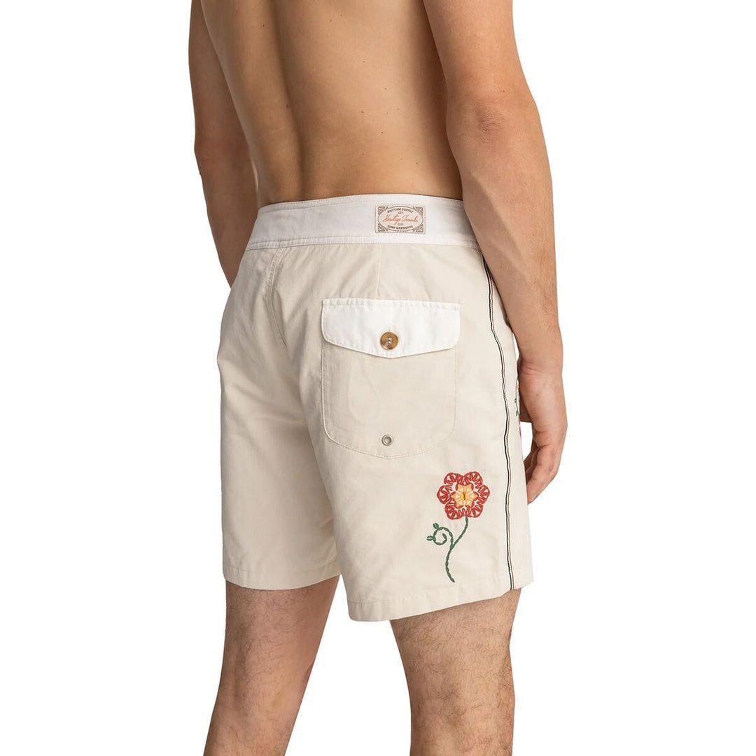 Rhythm Heritage Flower Swim Trunk - SAND - Sun Diego Boardshop