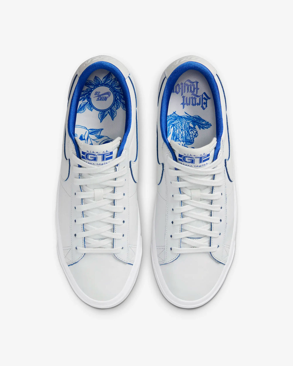 Nike SB Blazer Low Pro GT Premium - SUMMIT WHITE/GAME ROYAL - Sun Diego Boardshop