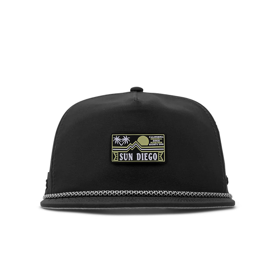 Sun Diego x Melin Coronado Hydro Hat - Black - Sun Diego Boardshop