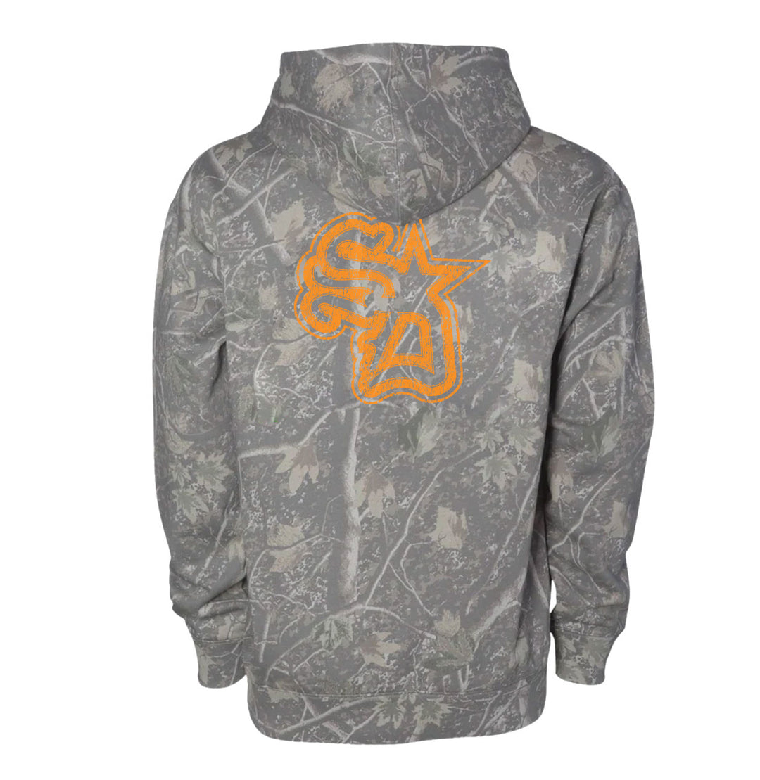 SunDiego SD Star Sweatshirt - Camo Orange - Sun Diego Boardshop
