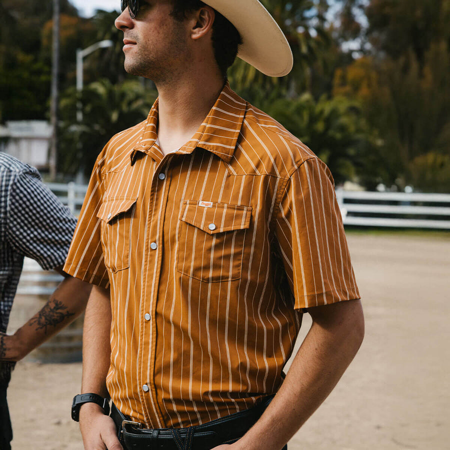 Seager El Ranchero Short Sleeve Shirt - Desert Rust - Sun Diego Boardshop