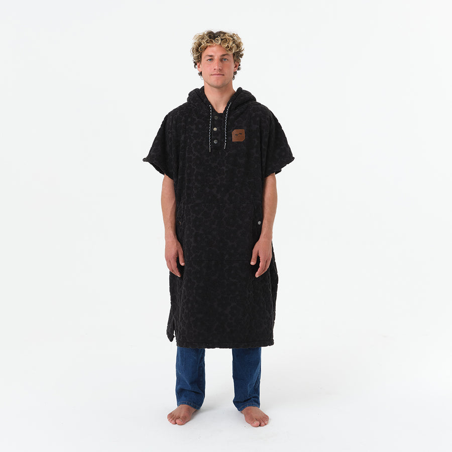 SLOWTIDE Ginny Changing Poncho L/XL - BLACK - Sun Diego Boardshop