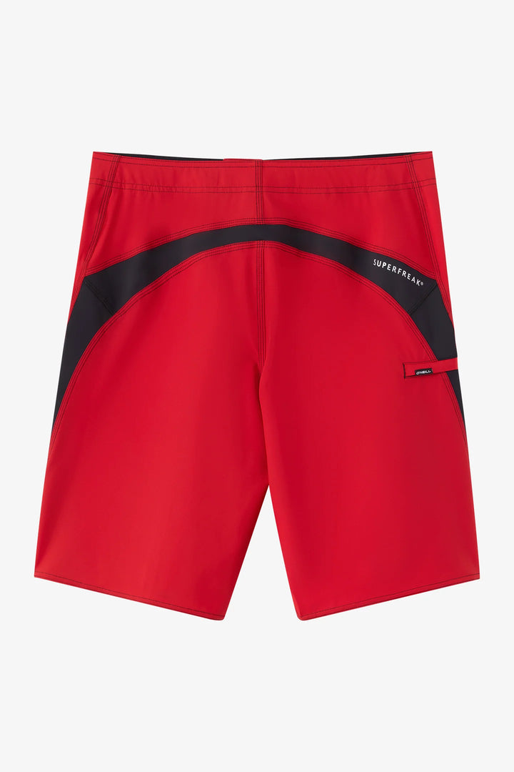 O`Neill Superfreak Solid 21" Boardshorts - Red - Sun Diego Boardshop