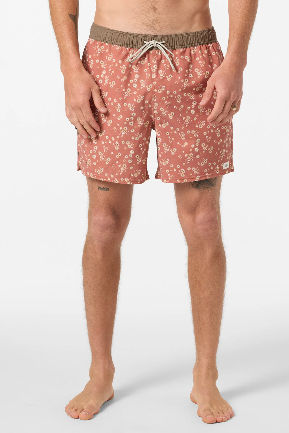 O`Neill Hermosa Retro 17" Elastic Waist Swim Trunks - Chutney - Sun Diego Boardshop