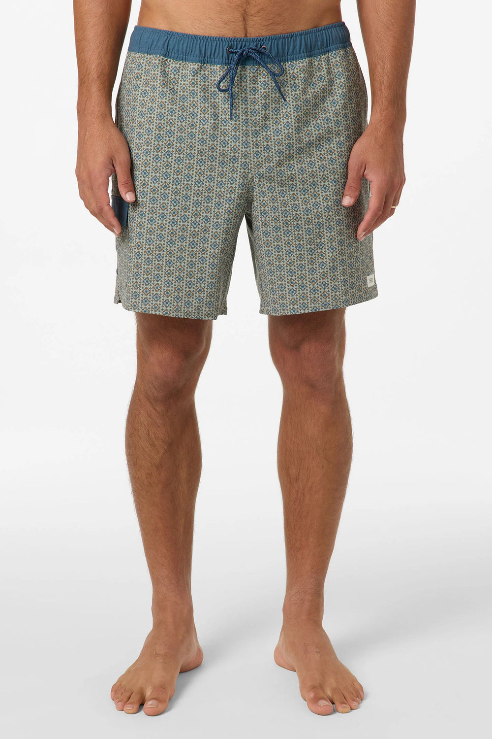 O`Neill Hermosa Retro 17" Elastic Waist Swim Trunks - Seagrass - Sun Diego Boardshop