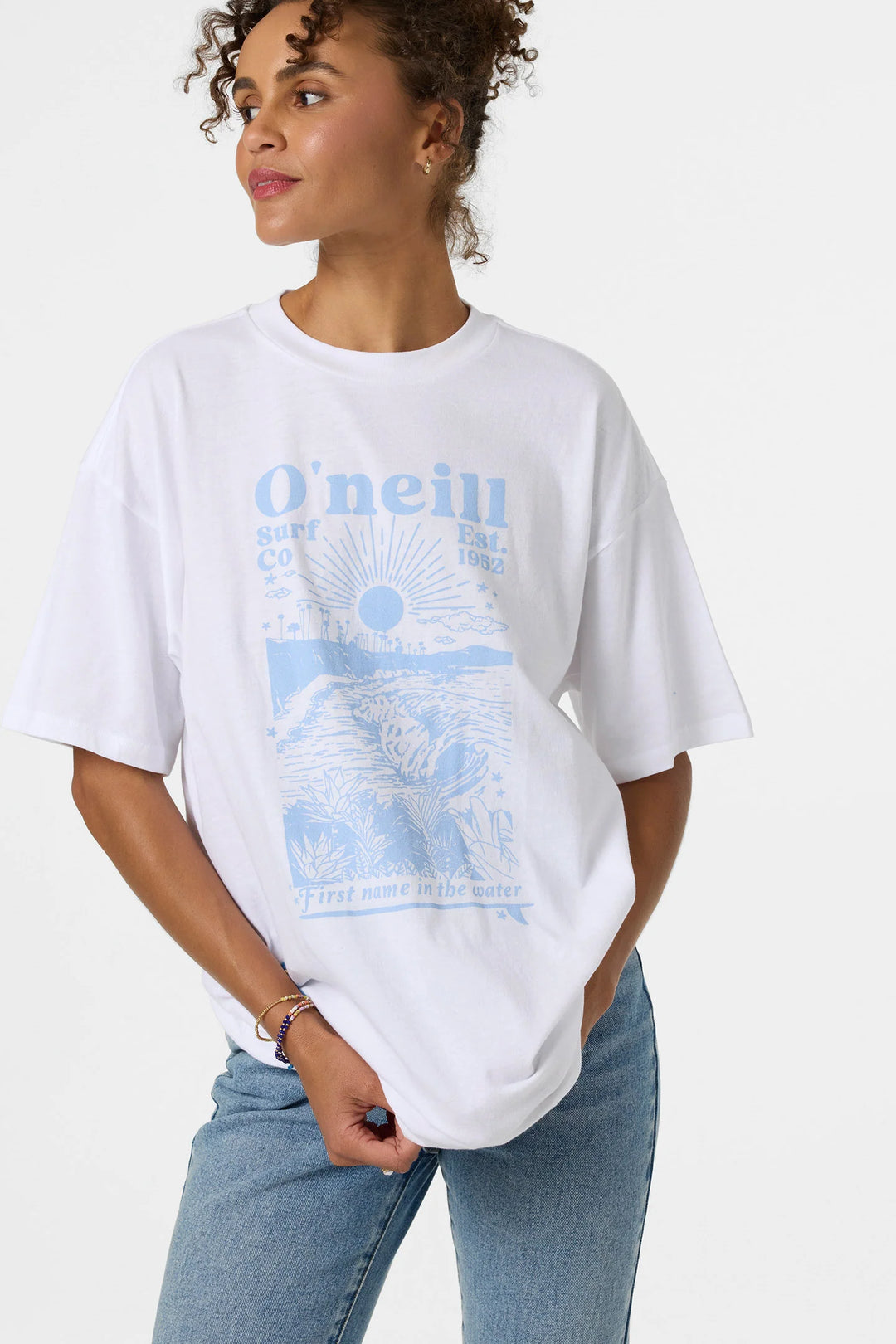 O`Neill Chore Break Oversized Tee - White - Sun Diego Boardshop