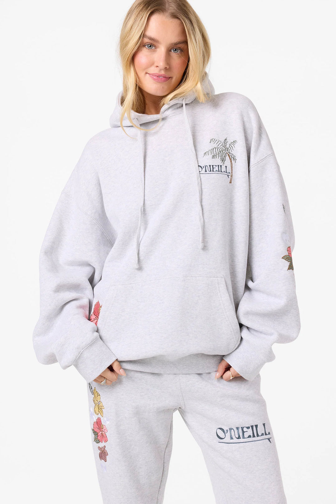O`Neill Lush Oversized Hoodie - Heather Grey - Sun Diego Boardshop