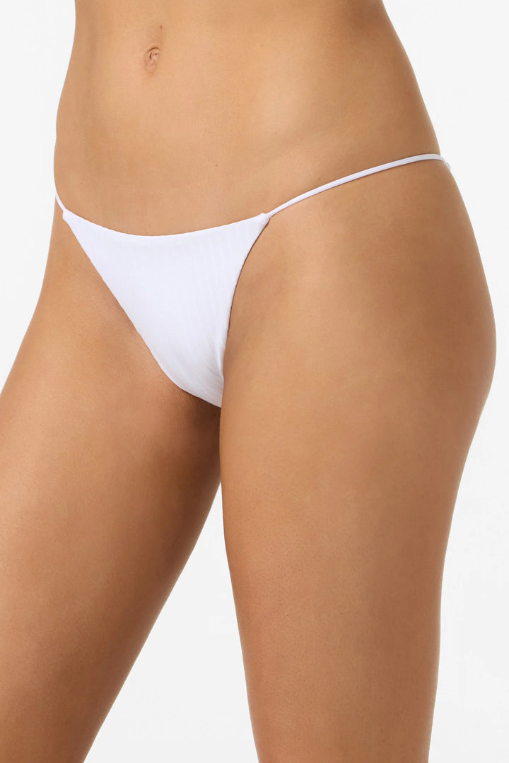 O`Neill Shorebreak Rib Redondo Medium Coverage Bottoms - White - Sun Diego Boardshop