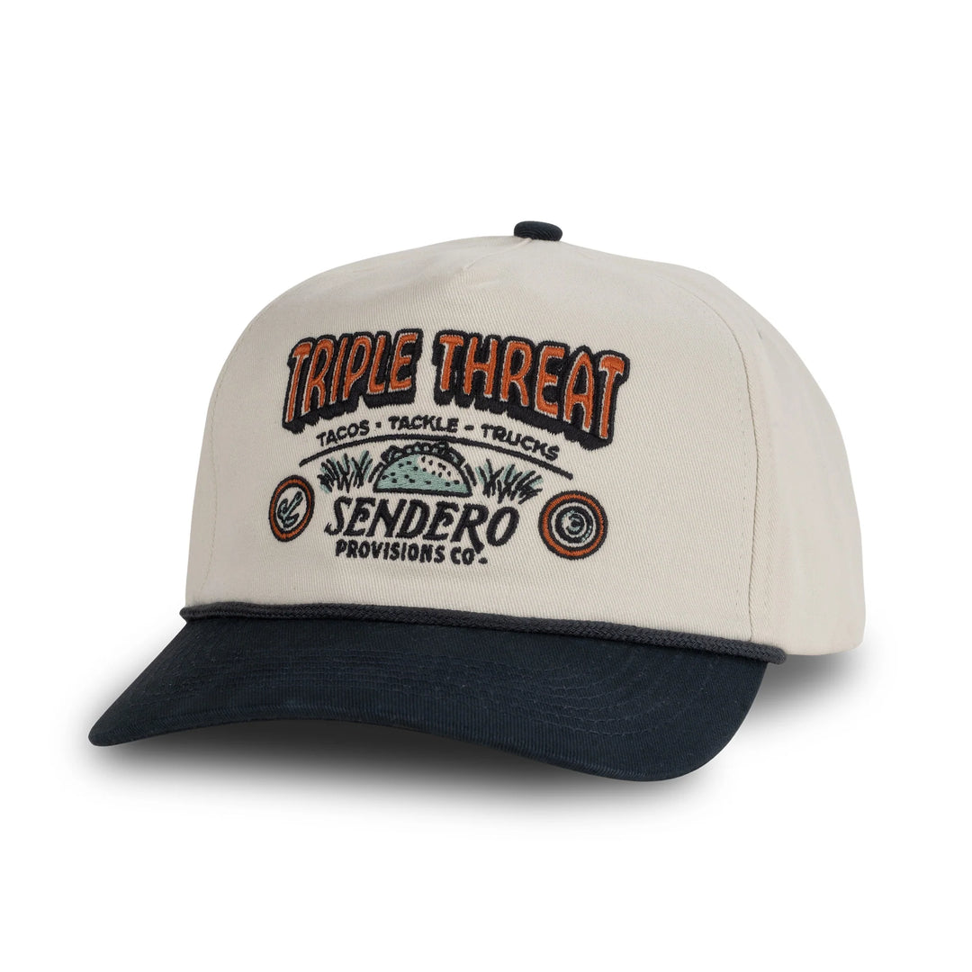 Sendero Men's Triple Threat Hat - Cream - Sun Diego Boardshop