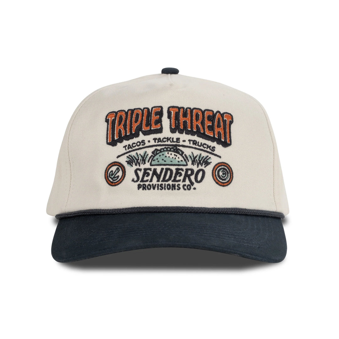 Sendero Men's Triple Threat Hat - Cream - Sun Diego Boardshop