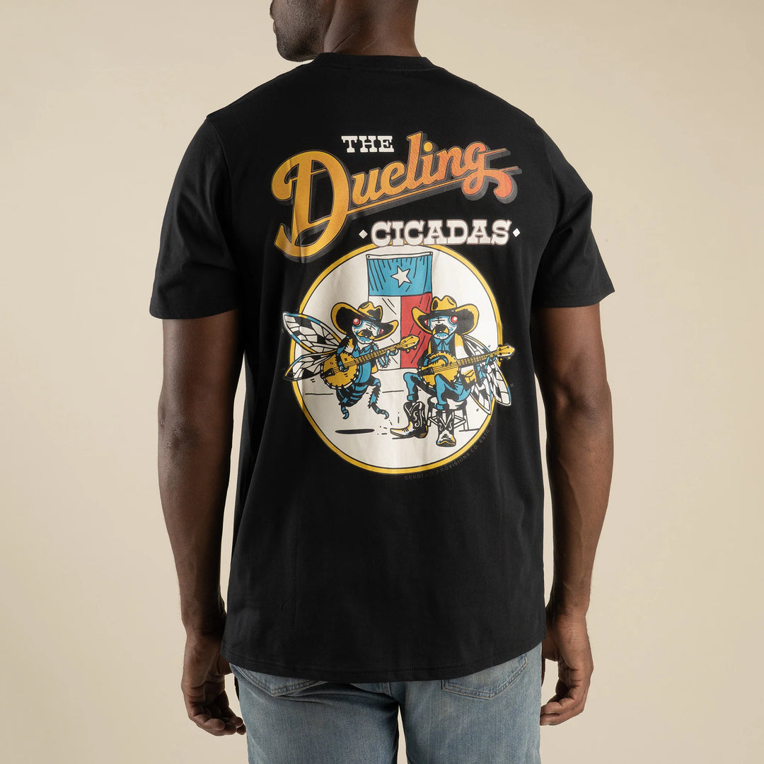 Sendero Men's Dueling Cicadas T-Shirt - Black - Sun Diego Boardshop