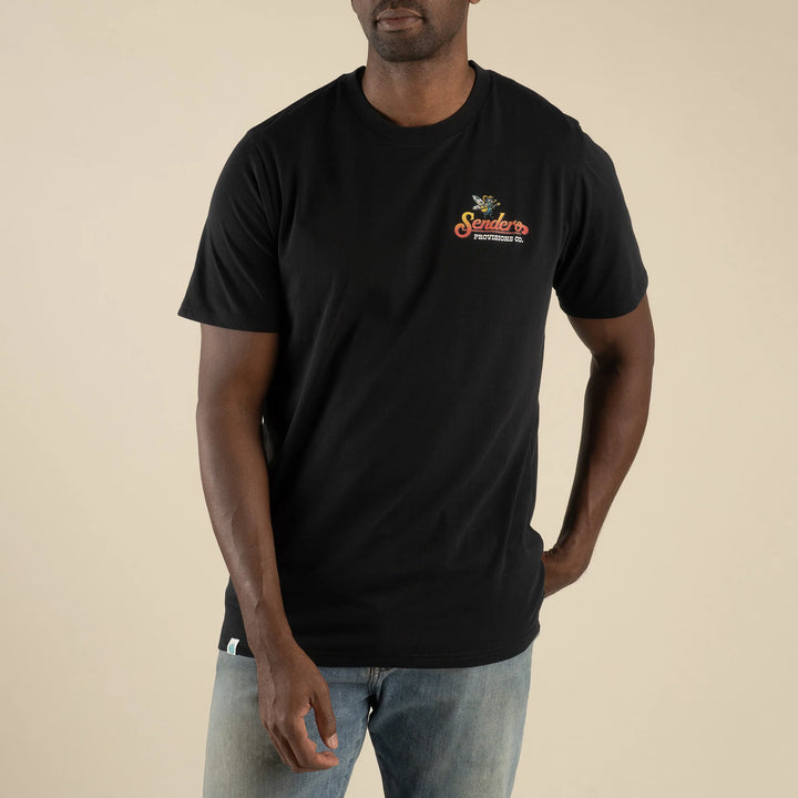 Sendero Men's Dueling Cicadas T-Shirt - Black - Sun Diego Boardshop